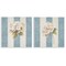 Stupell Industries Hydrangeas on Blue Strips 2 pc Wall Plaque Art Set Design by Patricia Pinto